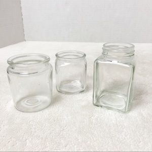 Mini vintage jars set of 3